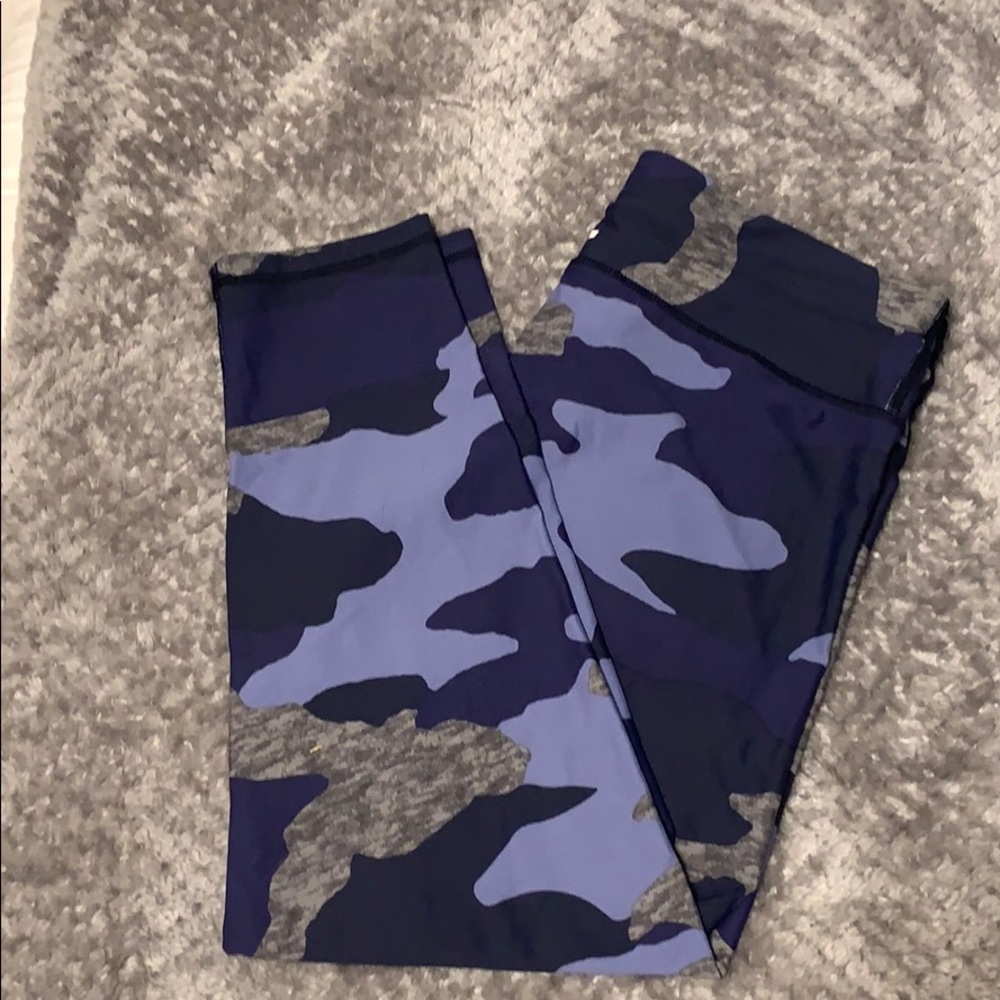 AMERICAN EAGLE Blue camouflage leggings